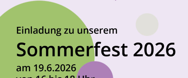Ankündigung Sommerfest 2026 Ankündigung Sommerfest 2026